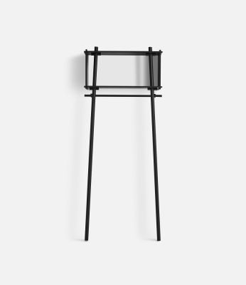 Töjbox Anlehngarderobe Woud Bx80 cm Eiche schwarz